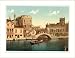 Bridge and canal Venice Italy, c. 1890s, (L) Library Image