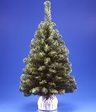 3' Noble Blue Spruce Artificial Christmas Tree In Silver Bag #NB3-30SL