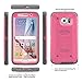 S6 Case, Galaxy S6 Case, ULAK Hybrid KNOX ARMOR Heavy Duty Shockproof Dual Layer Protective Case for Samsung Galaxy S6 Device (Rose Red)