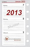 bsb Ersatzeinlagen pocket A7 2013, Kalendarium (1 Woche = 2 Seiten)