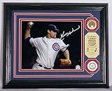 Kerry Wood Autographed Photo Mint W/ Authentic Infield Dirt Coin by Highland Mint