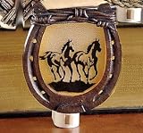 Western HORSES HorseShoe Silhouette BURNOUT NIGHTLIGHT