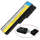 5200mAh/58Wh Replacement IBM Lenovo Ideapad Y430 series Laptop Battery L08O6D01 L08O6D02 w/ an All In One USB 2.0 Card Reader As a Free Gift ( Equivalent )