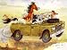 Alisons Animals Melamine Serving Tray. Animals Came In 4x4