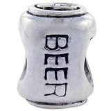 Biagi Beer Can Sterling Silver Bead, Pandora Compatible