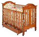 Stork Craft Angelina 3-in-1 Crib with Drawer in Cognac