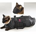 Downtown Pet Supply - SMALL Cat Grooming Bag + FREE Cat Muzzle, Bag measures: 43 cm Long x 23 cm Wide