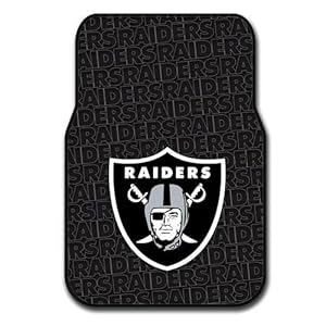 NFL Oakland Raiders Two-Pack Front Car Floor Mat