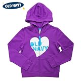「OLD NAVY(オールドネイビー) ハートロゴパーカー パープル XS」の画像