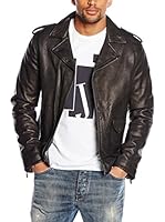 Armani Jeans Cazadora Piel (Negro)