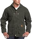 IMAGE OF Carhartt Men's Sherpa Lined Sandstone Jackson Coat,  Moss,  X-Large Regular
