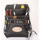 10 Pocket Oil Tanned Leather Contractors Tool Pouch / Nail Bag