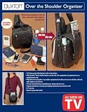 Buxton Over The Shoulder Sling Organizer Bag - Black Color