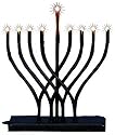 Electric Hanukah Menorah - Black Matte