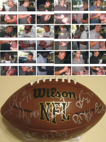 2011 CLEVELAND BROWNS,TEAM,SIGNED,AUTOGRAPHED,NFL FOOTBALL,WITH PROOF + COA,JOE HADEN,PLUS MORE WITH A TOTAL OF 30