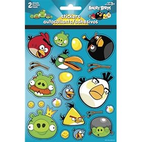 Angry Birds Foldover Stickers