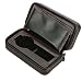 Diplomat 31-467 Black Leather Double Watch Zippered Travel Case with Black Suede Interior Watch Case,Diplomat,31-467