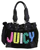 51tp9ezOcrL. SL160  Juicy Couture Velour Classic Studded Charm Daydreamer Bag Tote Black Multi