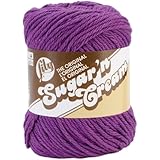 Spinrite Sugar'n Cream Yarn Solids, Black Current