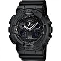 Casio - GA-100-1A1ER - G-shock - Montre Homme - Quartz Analogique et Digitale - Cadran Noir - Bracelet en R&eacute;sine Noir