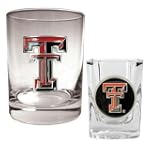 NCAA Texas Tech Red Raiders Rocks Glass & Shot Glass Set