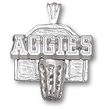 Texas A&M University Aggies Backboard Pendant (Silver)