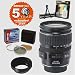 Canon EF 28-135mm f/3.5-5.6 IS USM AF Zoom Wide Angle-Telephoto Lens & 5 Year Warranty & Filters & Accessory Kit