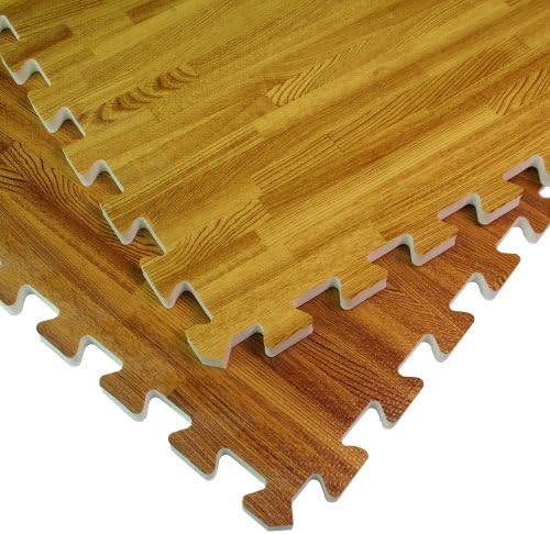 Greatmats Wood Grain Foam Tiles (Dark Wood) 10 Pack