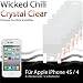 Displayschutzfolie UltraClear f�r iPhone 4S / 4 S von Wicked Chili - Back Front Protector, Display Schutzfolie (4x Vorderseite / 2x R�ckseite) kristallklar