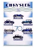 Chrysler Model 70 Automobile Art Giclee Poster Print, 18x24