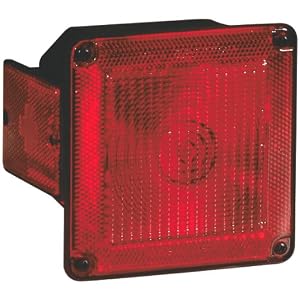 Wesbar 00337 Red Square Side Marker/Clearance Replacement Marine Light Lens with Screw