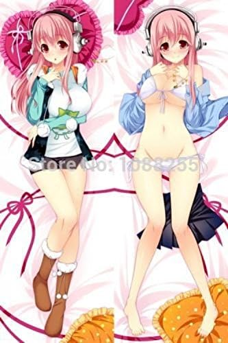 Drunk love Anime Super Sonico Kawaii Cute Pillow Case Pillow Cover Dakimakura Hugging Body