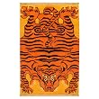 EXP 5' x 2'6" Hand-Knotted Tibetan Tiger Skin Wool Area Rug