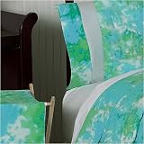 3 pc Twin Sheet Set for Turquoise and Lime Tie Dye Bedding Collection by JoJo Designs