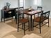 Jofran Inc. Madison Dining Series Madison Counter Height Table Dining Set in Fudge Brown
