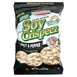 Tastemorr Snacks Crispeez Oven Baked Soy Crisps, Salt and Pepper Flavor, 1.3-Ounce Bags (Pack of 24)