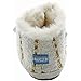 Toms Cuna Crib Shoes White Metallic Twill Suede 10006996 Tiny