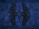Rayon Sarong - Blue Tribal Suns