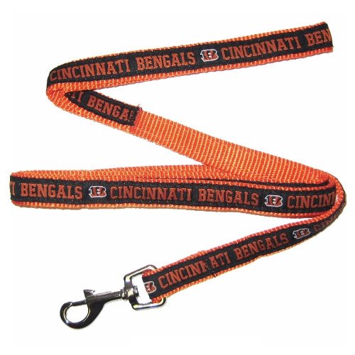 Cincinnati Bengals Black Woven Team Pet Leash (Small)