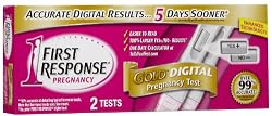 First Response Pregnancy Test, Gold Digital, 2 ct.