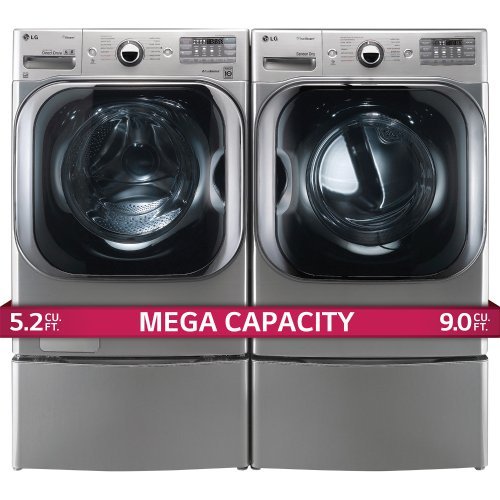 LG Titan Laundry Pair MEGA CAPACITY *Graphite Steel* Washer GAS