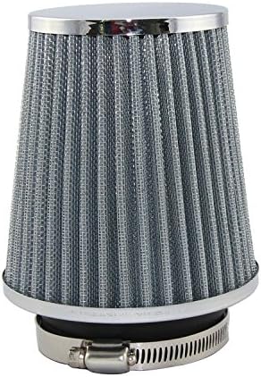 Gatop Universal 3" 76mm Cold Air Intake Filter Racing Car Silver Color