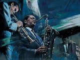 Blue Cool by Jin G. Kam poster print,31.5 in. x 23.6 in.
