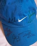 Paul Casey, Stewart Cink, Trevor Immelman, Anthony Kim & Justin Leonard autographed Nike cap