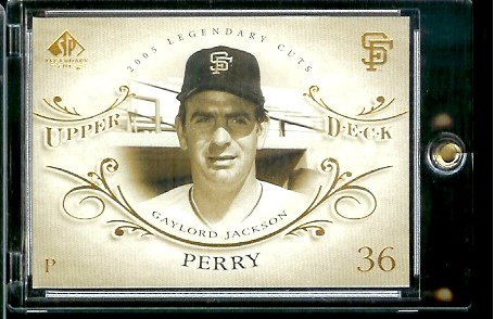 2005 Upper Deck Legendary Cuts # 29 Gaylord Perry San Francisco Giants Baseball Card