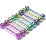 Purple Implant Grade Titanium Industrial Barbell 14 gauge 1-1/4" Length