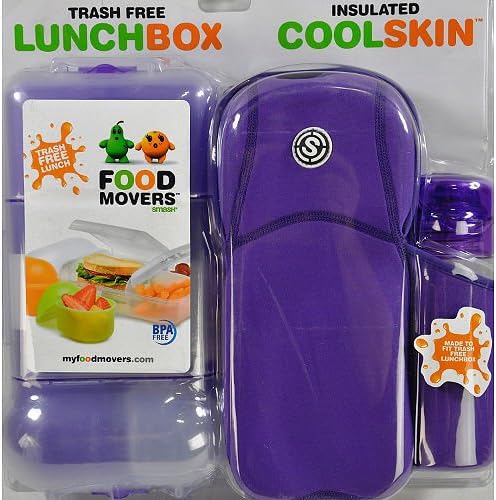 Food Movers Smash Trash Free Lunchbox Set Purple