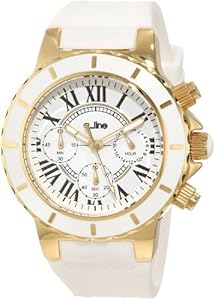 a_line Women's 20103DV Marina Chronograph White Silicone Watch
