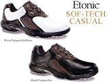 Etonic Sof-Tech Casual Golf Shoes (Color=Black/Fudgesickle,Size=8.5,Width=Extra Wide (White/Fudgesickle/Black only - sizes 8 - 13))
