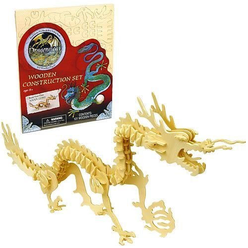 Childrens Toyshop  Toys : Dragonology Asian Lung Dragon Wooden Construction Kit
